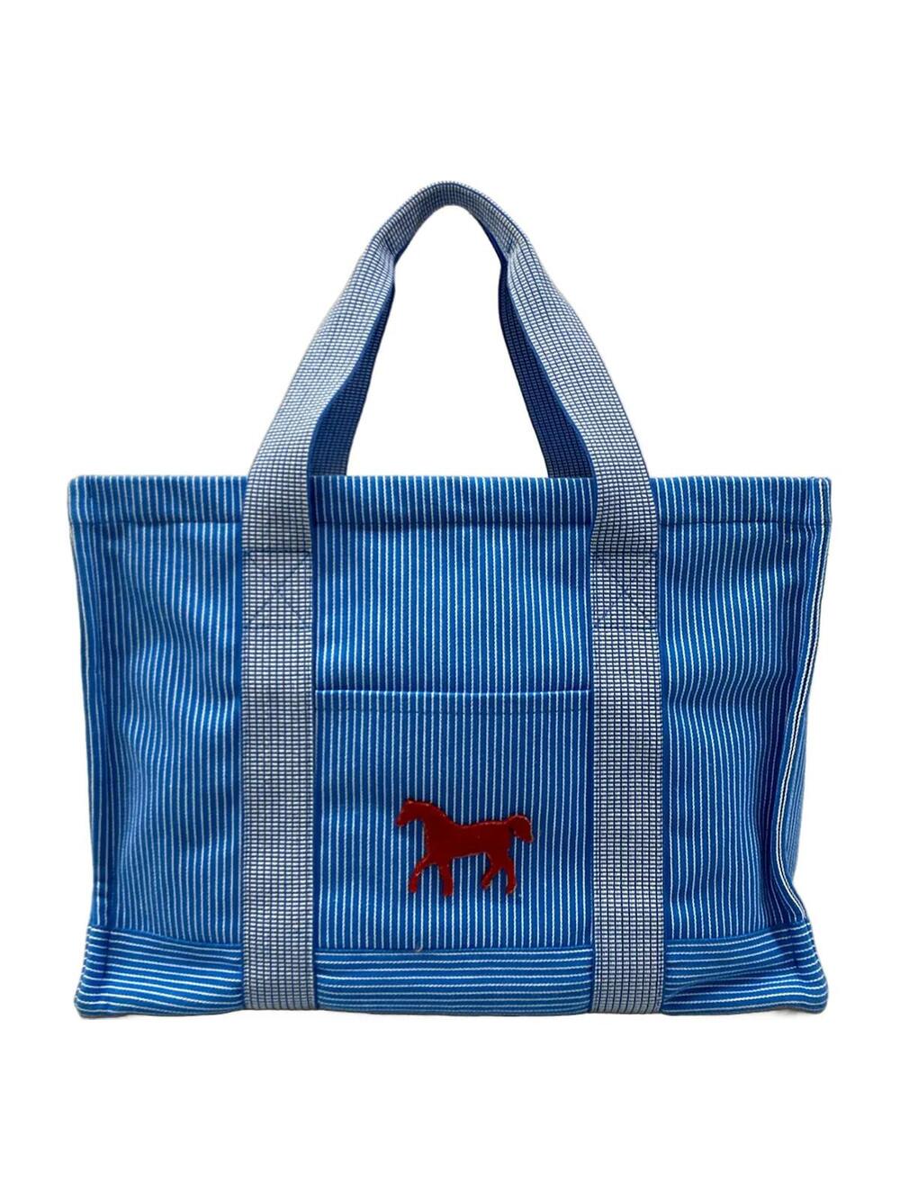 Hermes Light Blue White Red Canvas None #284285H97B